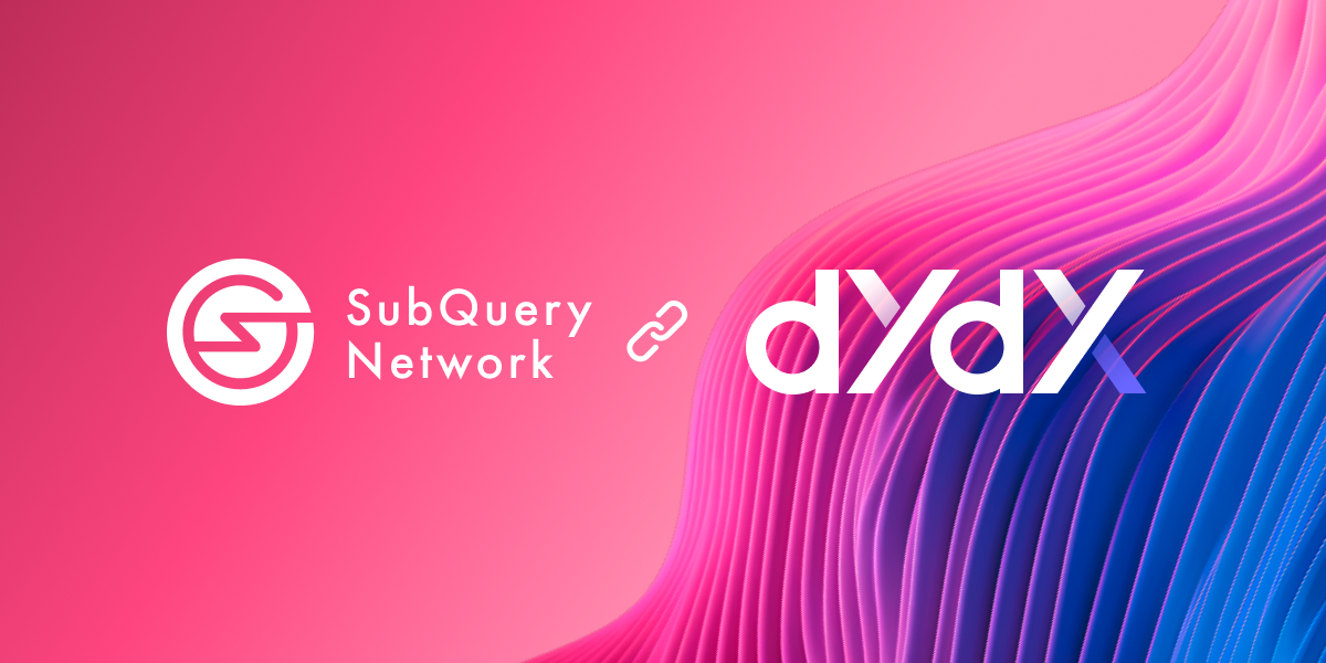 SubQuery Supports leading decentralised exchange dYdX with Rapid Fast ...