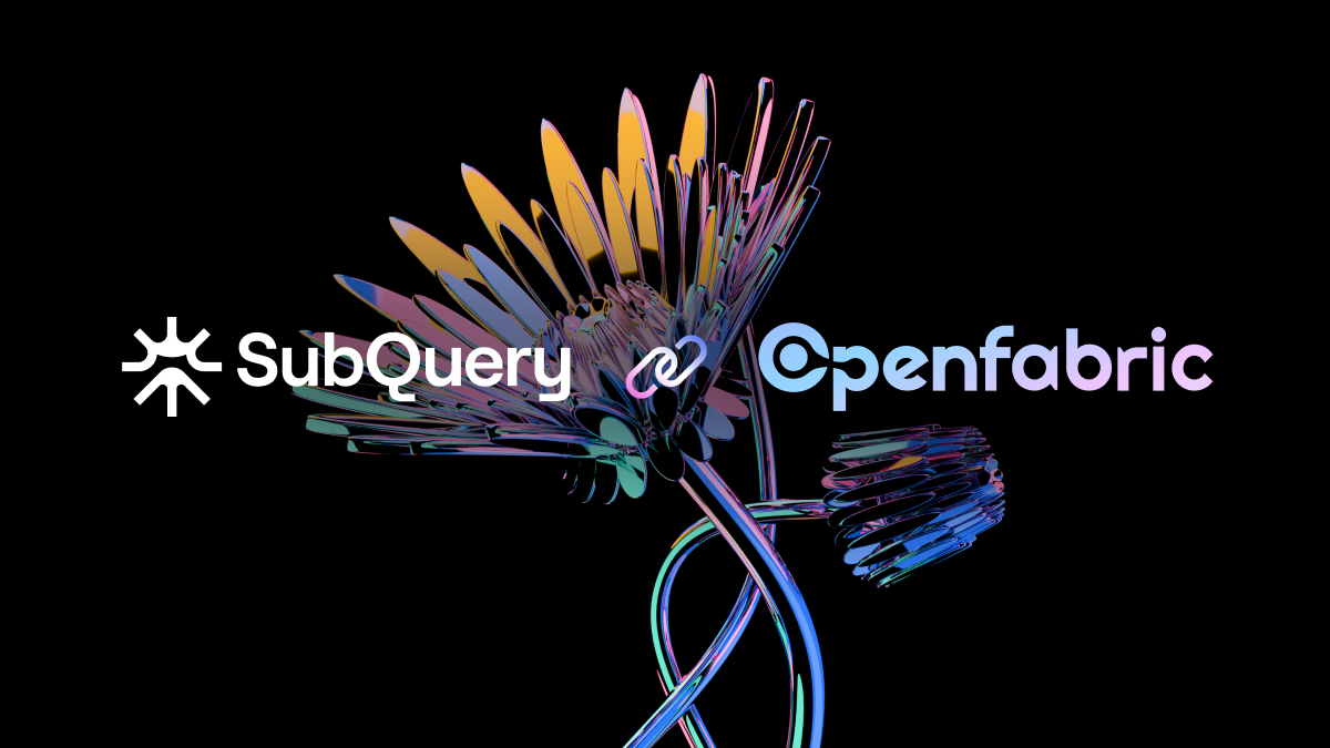 SubQuery now supports Openfabric AI with Advanced and Decentralised Data Indexing