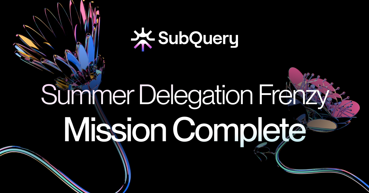 SubQuery’s Summer-Long Delegation Frenzy Campaign is Complete