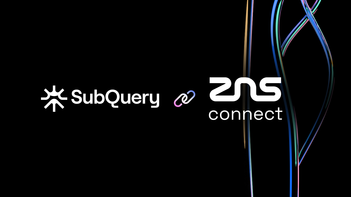 SubQuery Supports ZNS Connect with Ultra Fast Indexer