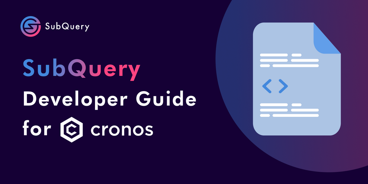 SubQuery Developer Guide - Cronos