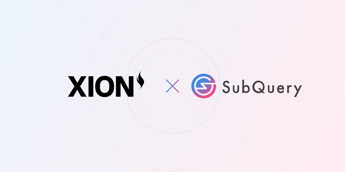 SubQuery Supports XION Ecosystem with Fast & Flexible Data Indexing