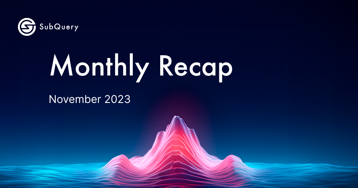 November 2023 Monthly Recap