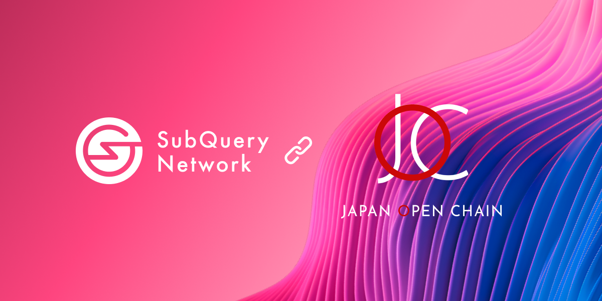 SubQuery Supports Japan Open Chain with Lightning Quick Indexer