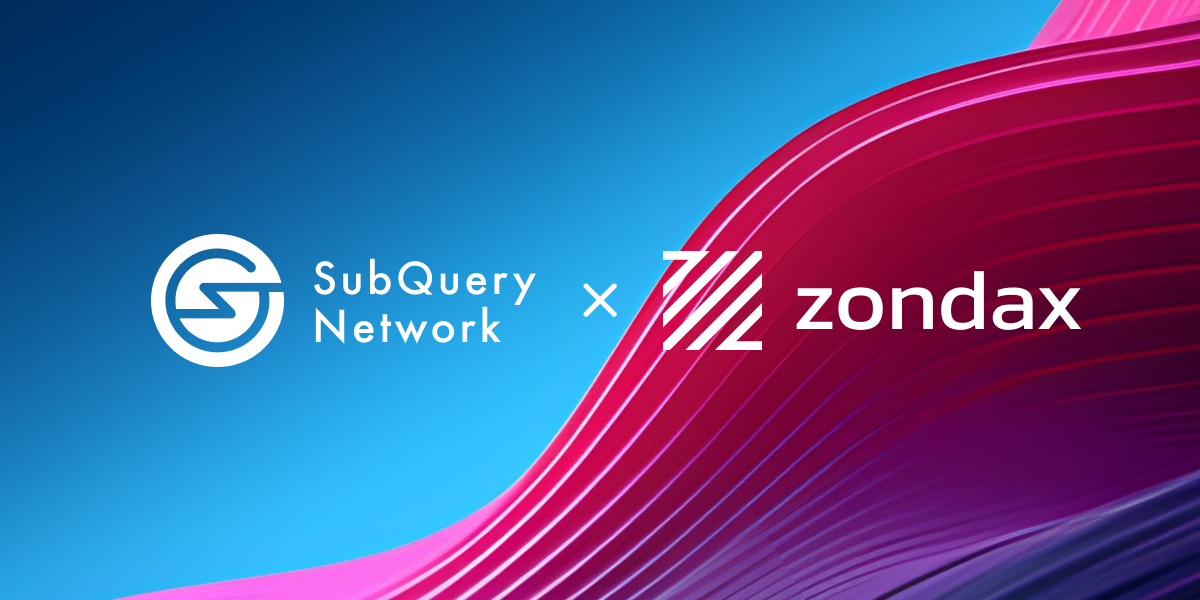 SubQuery Supports Zondax with Seamless and Ultra Fast Data Indexing
